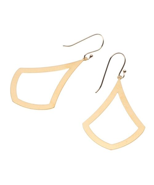 COCOSHNIK ONKITSCH / ココシュニックオンキッチュ ピアス・イヤリング | ベーシックイチョウ形 フックピアス (K10フック) | 詳細3