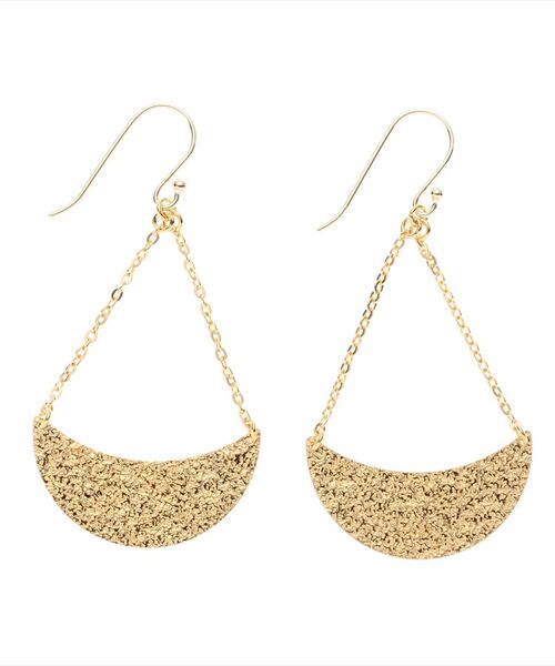 COCOSHNIK ONKITSCH / ココシュニックオンキッチュ ピアス・イヤリング | テクスチャープレート フックピアス (K10フック) | 詳細2