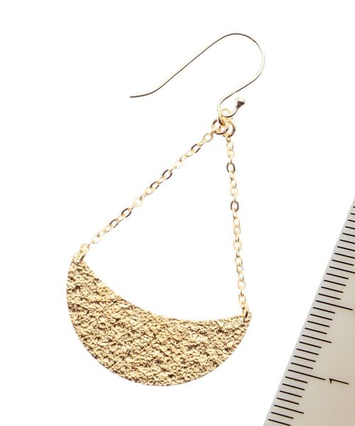 COCOSHNIK ONKITSCH / ココシュニックオンキッチュ ピアス・イヤリング | テクスチャープレート フックピアス (K10フック) | 詳細6