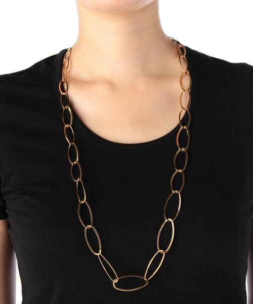 COCOSHNIK ONKITSCH / ココシュニックオンキッチュ ネックレス・ペンダント・チョーカー | シルバー グラデーションチェーンオーバル ロングネックレス GP | 詳細4