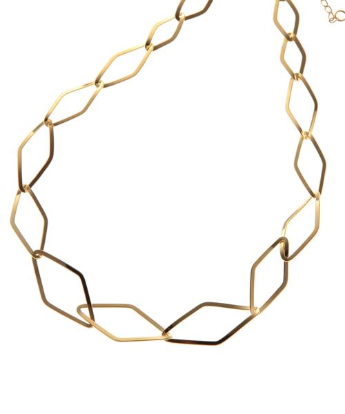 COCOSHNIK ONKITSCH / ココシュニックオンキッチュ ネックレス・ペンダント・チョーカー | グラデーションチェーン菱形 ネックレス（ゴールド系(600)）
