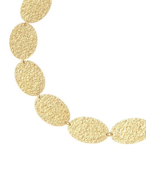 COCOSHNIK ONKITSCH / ココシュニックオンキッチュ ネックレス・ペンダント・チョーカー | テクスチャープレートオーバル連続 ネックレス | 詳細3