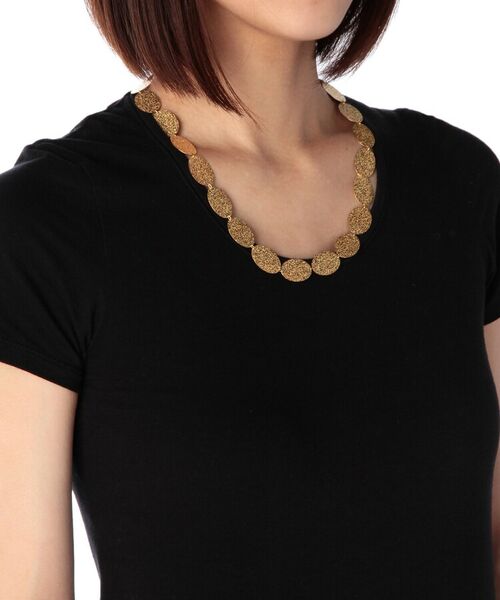 COCOSHNIK ONKITSCH / ココシュニックオンキッチュ ネックレス・ペンダント・チョーカー | テクスチャープレートオーバル連続 ネックレス | 詳細5