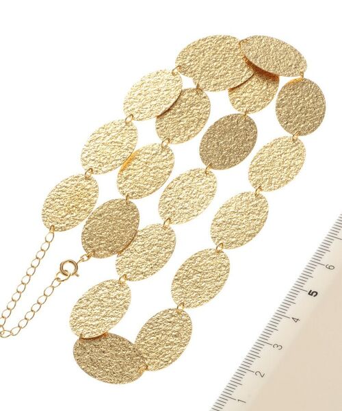 COCOSHNIK ONKITSCH / ココシュニックオンキッチュ ネックレス・ペンダント・チョーカー | テクスチャープレートオーバル連続 ネックレス | 詳細6