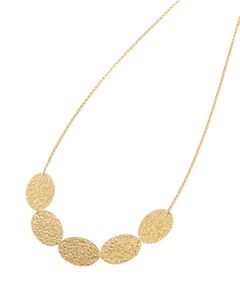 COCOSHNIK ONKITSCH / ココシュニックオンキッチュ ネックレス・ペンダント・チョーカー | テクスチャープレートオーバル ネックレス