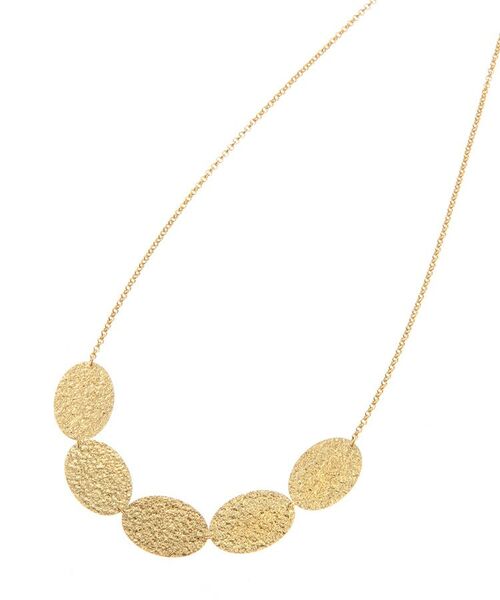 COCOSHNIK ONKITSCH / ココシュニックオンキッチュ ネックレス・ペンダント・チョーカー | テクスチャープレートオーバル ネックレス | 詳細1