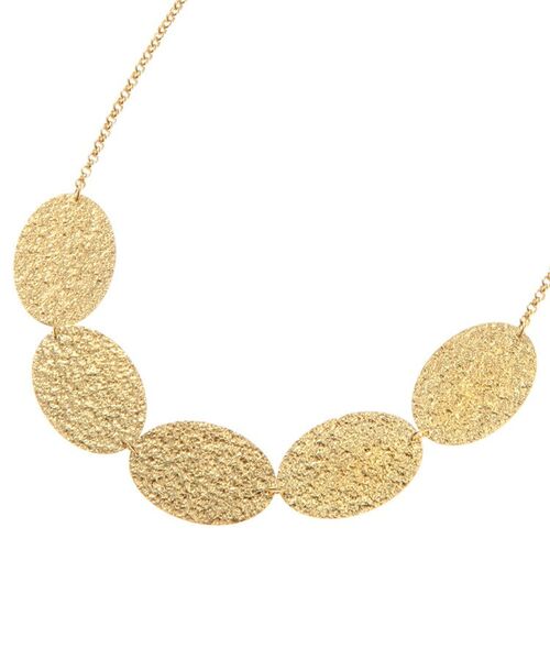 COCOSHNIK ONKITSCH / ココシュニックオンキッチュ ネックレス・ペンダント・チョーカー | テクスチャープレートオーバル ネックレス | 詳細3