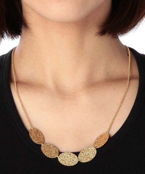 COCOSHNIK ONKITSCH / ココシュニックオンキッチュ ネックレス・ペンダント・チョーカー | テクスチャープレートオーバル ネックレス | 詳細4