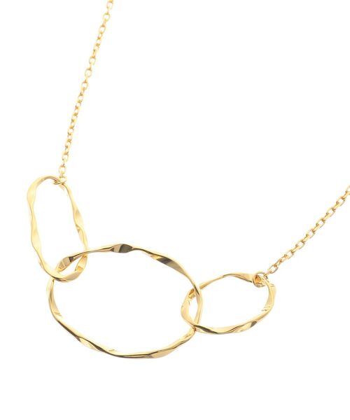 COCOSHNIK ONKITSCH / ココシュニックオンキッチュ ネックレス・ペンダント・チョーカー | 打ち目サークル ネックレス（イエローゴールド(600)）