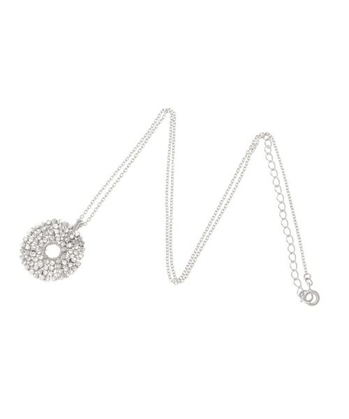 COCOSHNIK ONKITSCH / ココシュニックオンキッチュ ネックレス・ペンダント・チョーカー | カットビーズ サークルネックレス小(ロジウムコーティング) | 詳細3