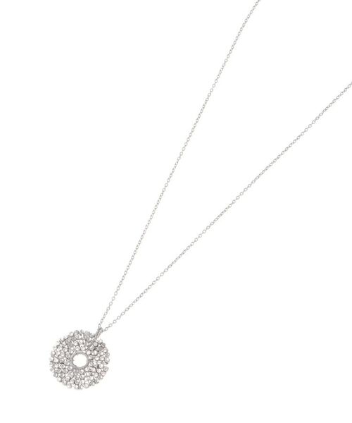 COCOSHNIK ONKITSCH / ココシュニックオンキッチュ ネックレス・ペンダント・チョーカー | カットビーズ サークルネックレス小(ロジウムコーティング)（シルバー(600)）