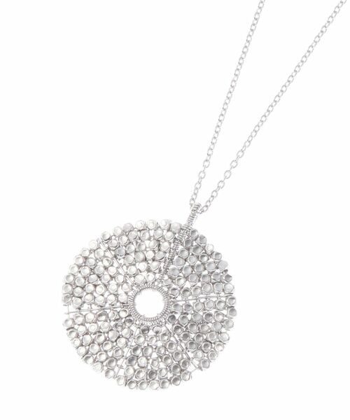 COCOSHNIK ONKITSCH / ココシュニックオンキッチュ ネックレス・ペンダント・チョーカー | カットビーズ サークルネックレス大(ロジウムコーティング) | 詳細2