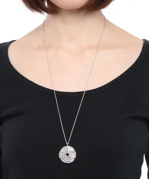 COCOSHNIK ONKITSCH / ココシュニックオンキッチュ ネックレス・ペンダント・チョーカー | カットビーズ サークルネックレス大(ロジウムコーティング) | 詳細4