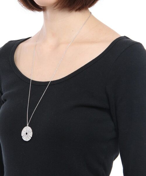 COCOSHNIK ONKITSCH / ココシュニックオンキッチュ ネックレス・ペンダント・チョーカー | カットビーズ サークルネックレス大(ロジウムコーティング) | 詳細5