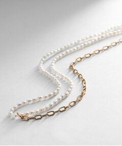 COCOSHNIK ONKITSCH / ココシュニックオンキッチュ ネックレス・ペンダント・チョーカー | シルバー バロックパール ハーフチェーン ネックレス GP