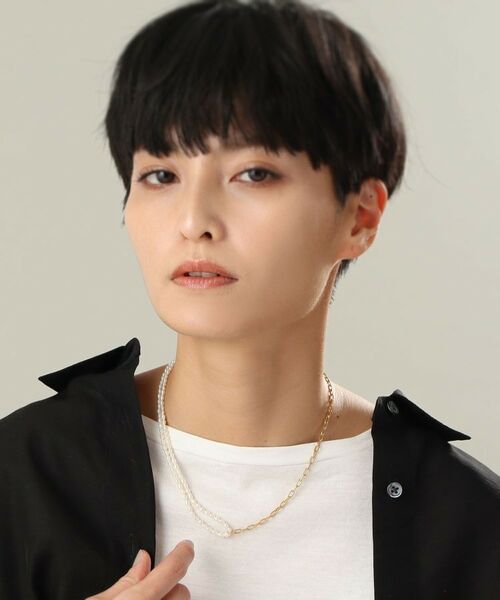 COCOSHNIK ONKITSCH / ココシュニックオンキッチュ ネックレス・ペンダント・チョーカー | シルバー バロックパール ハーフチェーン ネックレス GP | 詳細10