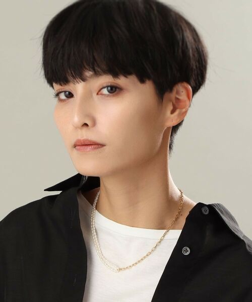 COCOSHNIK ONKITSCH / ココシュニックオンキッチュ ネックレス・ペンダント・チョーカー | シルバー バロックパール ハーフチェーン ネックレス GP | 詳細11