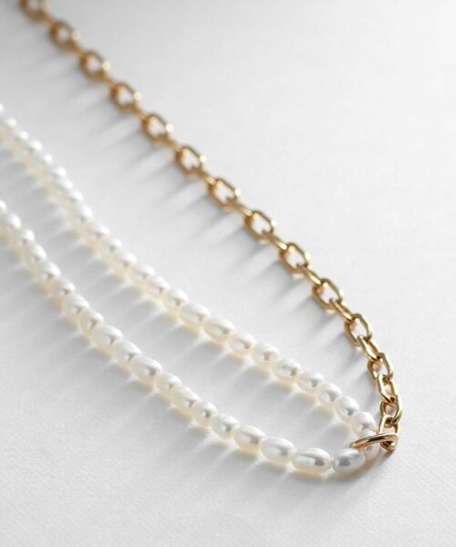 COCOSHNIK ONKITSCH / ココシュニックオンキッチュ ネックレス・ペンダント・チョーカー | シルバー バロックパール ハーフチェーン ネックレス GP | 詳細2