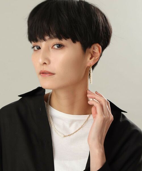 COCOSHNIK ONKITSCH / ココシュニックオンキッチュ ネックレス・ペンダント・チョーカー | シルバー バロックパール ハーフチェーン ネックレス GP | 詳細6