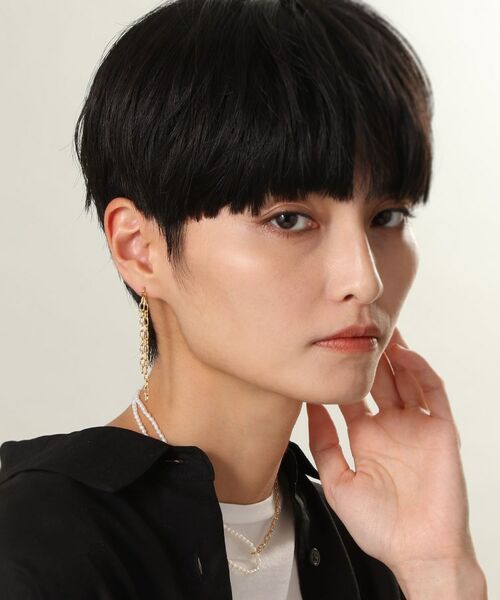 COCOSHNIK ONKITSCH / ココシュニックオンキッチュ ネックレス・ペンダント・チョーカー | シルバー バロックパール ハーフチェーン ネックレス GP | 詳細7