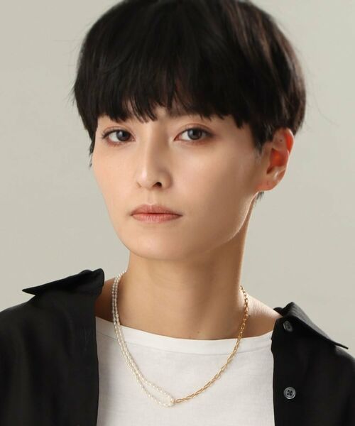 COCOSHNIK ONKITSCH / ココシュニックオンキッチュ ネックレス・ペンダント・チョーカー | シルバー バロックパール ハーフチェーン ネックレス GP | 詳細9