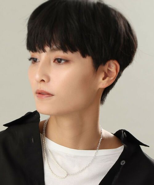 COCOSHNIK ONKITSCH / ココシュニックオンキッチュ ネックレス・ペンダント・チョーカー | シルバー バロックパール ハーフチェーン ネックレス | 詳細10