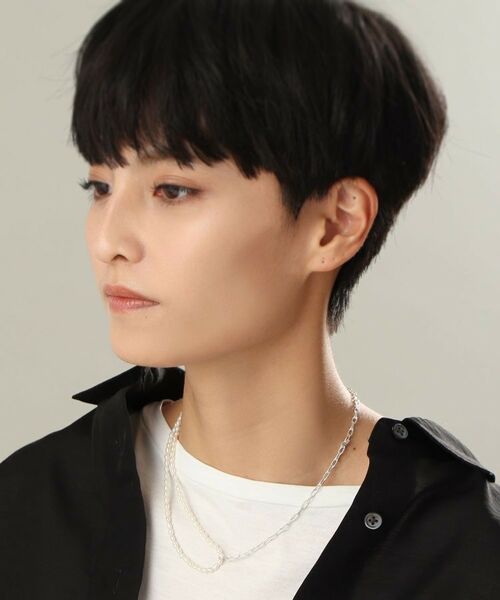 COCOSHNIK ONKITSCH / ココシュニックオンキッチュ ネックレス・ペンダント・チョーカー | シルバー バロックパール ハーフチェーン ネックレス | 詳細12