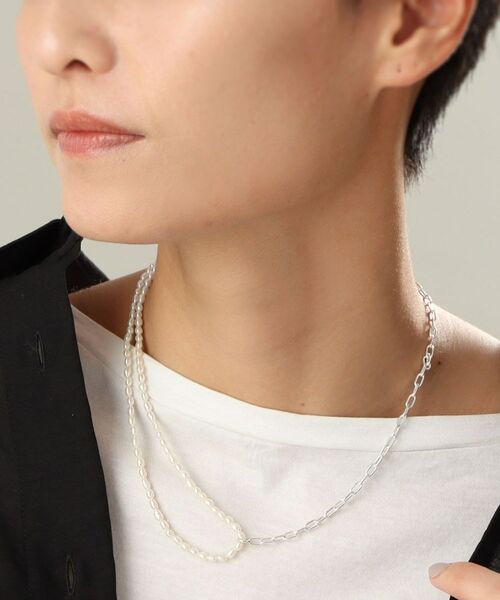 COCOSHNIK ONKITSCH / ココシュニックオンキッチュ ネックレス・ペンダント・チョーカー | シルバー バロックパール ハーフチェーン ネックレス | 詳細14
