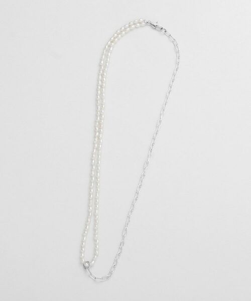 COCOSHNIK ONKITSCH / ココシュニックオンキッチュ ネックレス・ペンダント・チョーカー | シルバー バロックパール ハーフチェーン ネックレス | 詳細4
