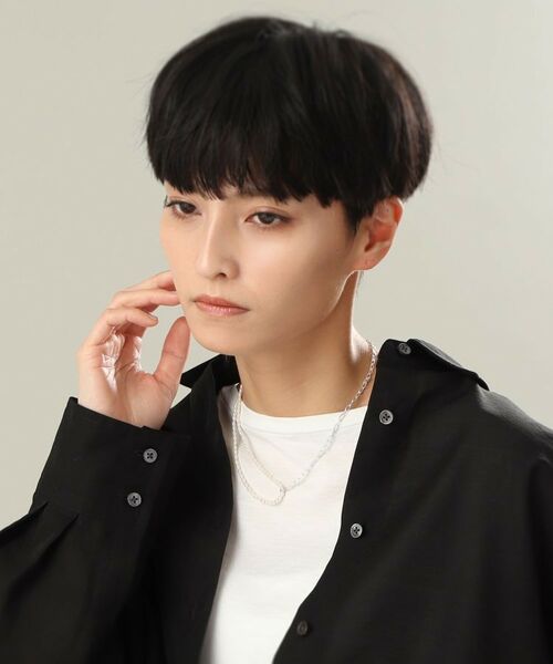 COCOSHNIK ONKITSCH / ココシュニックオンキッチュ ネックレス・ペンダント・チョーカー | シルバー バロックパール ハーフチェーン ネックレス | 詳細8