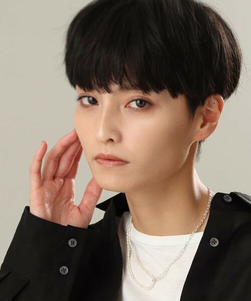 COCOSHNIK ONKITSCH / ココシュニックオンキッチュ ネックレス・ペンダント・チョーカー | シルバー バロックパール ハーフチェーン ネックレス | 詳細9