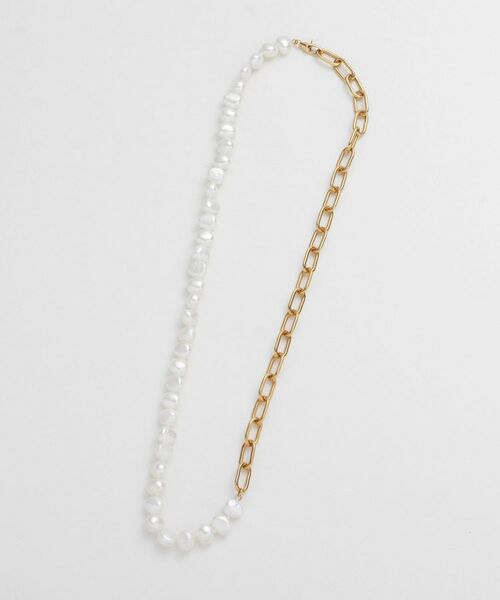 COCOSHNIK ONKITSCH / ココシュニックオンキッチュ ネックレス・ペンダント・チョーカー | シルバー バロックパール チェーンミックス ネックレス GP | 詳細4