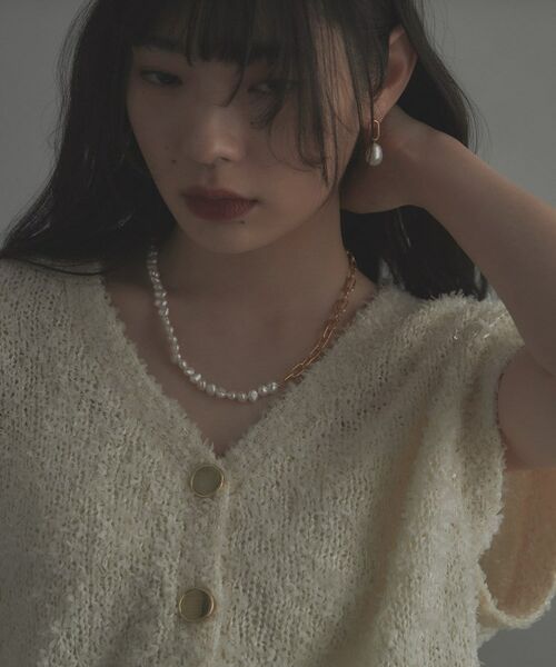 COCOSHNIK ONKITSCH / ココシュニックオンキッチュ ネックレス・ペンダント・チョーカー | シルバー バロックパール チェーンミックス ネックレス GP | 詳細7