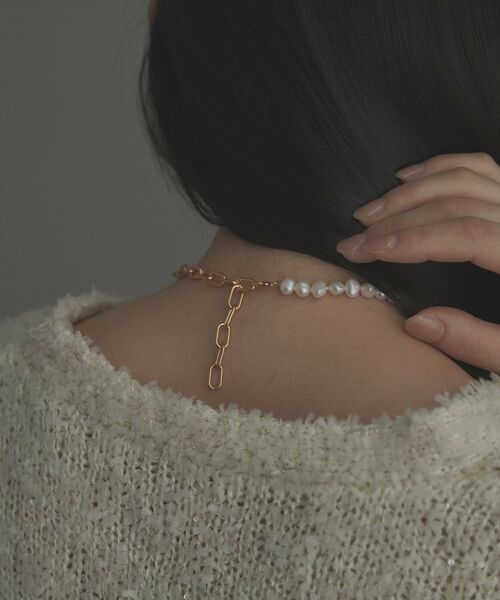 COCOSHNIK ONKITSCH / ココシュニックオンキッチュ ネックレス・ペンダント・チョーカー | シルバー バロックパール チェーンミックス ネックレス GP | 詳細9