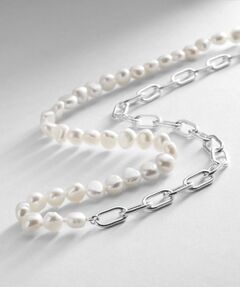 COCOSHNIK ONKITSCH / ココシュニックオンキッチュ ネックレス・ペンダント・チョーカー | シルバー バロックパール チェーンミックス ネックレス