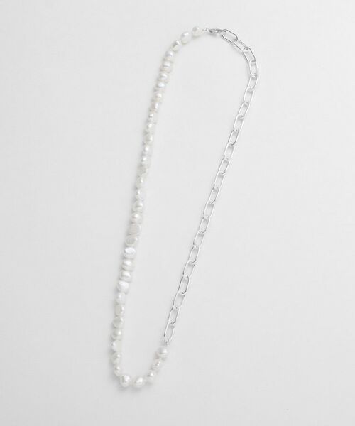 COCOSHNIK ONKITSCH / ココシュニックオンキッチュ ネックレス・ペンダント・チョーカー | シルバー バロックパール チェーンミックス ネックレス | 詳細4