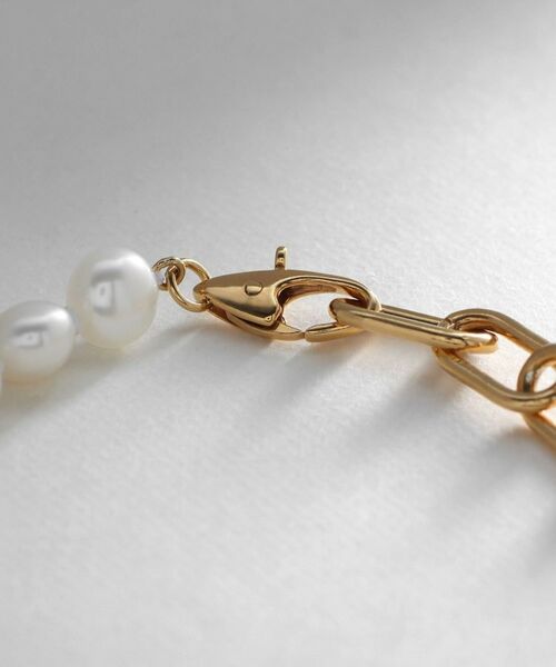 COCOSHNIK ONKITSCH / ココシュニックオンキッチュ ネックレス・ペンダント・チョーカー | シルバー バロックパール ２Wayチェーンミックス ネックレス GP | 詳細3