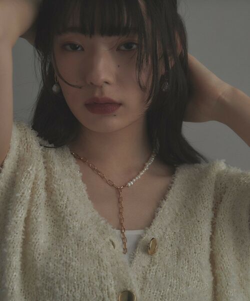 COCOSHNIK ONKITSCH / ココシュニックオンキッチュ ネックレス・ペンダント・チョーカー | シルバー バロックパール ２Wayチェーンミックス ネックレス GP | 詳細9