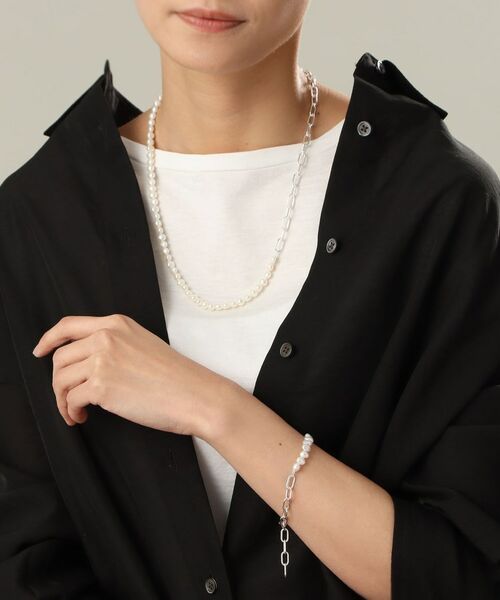 COCOSHNIK ONKITSCH / ココシュニックオンキッチュ ネックレス・ペンダント・チョーカー | シルバー バロックパール ２Wayチェーンミックス ネックレス | 詳細13