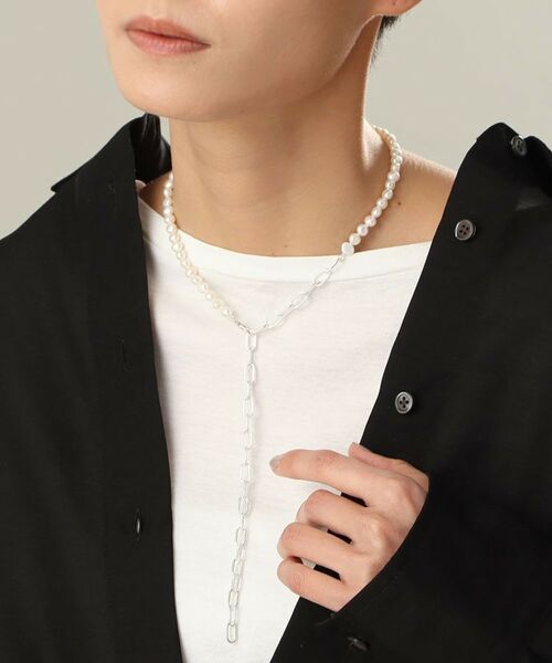 COCOSHNIK ONKITSCH / ココシュニックオンキッチュ ネックレス・ペンダント・チョーカー | シルバー バロックパール ２Wayチェーンミックス ネックレス | 詳細14