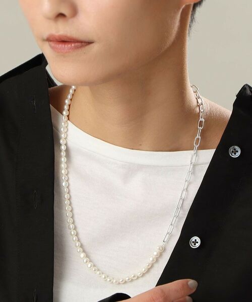 COCOSHNIK ONKITSCH / ココシュニックオンキッチュ ネックレス・ペンダント・チョーカー | シルバー バロックパール ２Wayチェーンミックス ネックレス | 詳細15