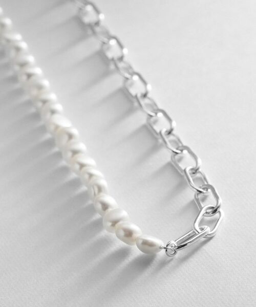 COCOSHNIK ONKITSCH / ココシュニックオンキッチュ ネックレス・ペンダント・チョーカー | シルバー バロックパール ２Wayチェーンミックス ネックレス | 詳細2
