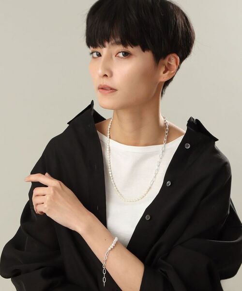 COCOSHNIK ONKITSCH / ココシュニックオンキッチュ ネックレス・ペンダント・チョーカー | シルバー バロックパール ２Wayチェーンミックス ネックレス | 詳細6