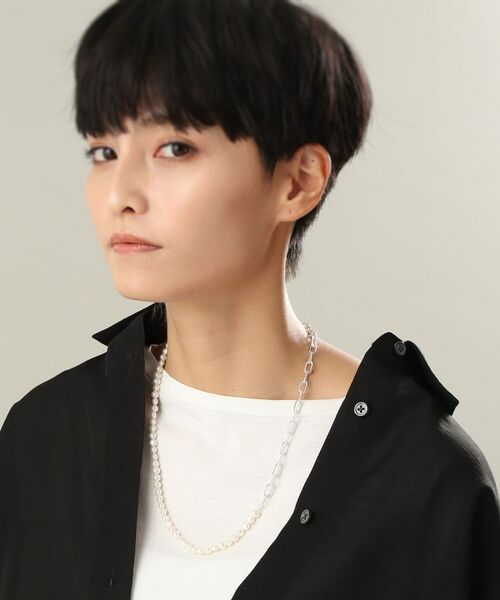 COCOSHNIK ONKITSCH / ココシュニックオンキッチュ ネックレス・ペンダント・チョーカー | シルバー バロックパール ２Wayチェーンミックス ネックレス | 詳細9