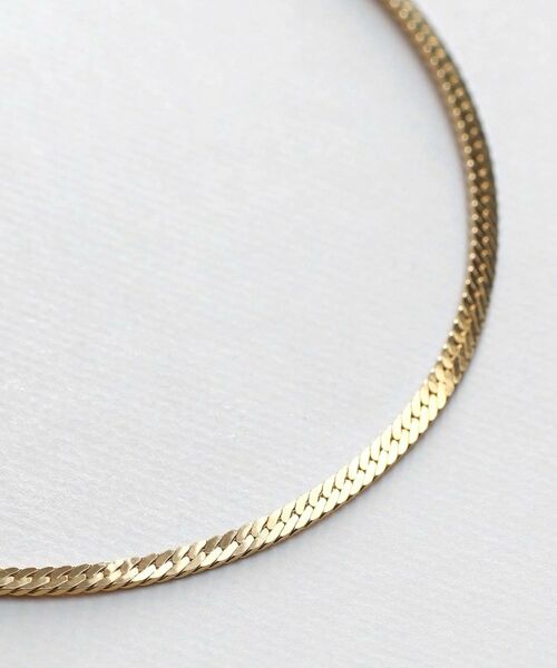 COCOSHNIK ONKITSCH / ココシュニックオンキッチュ ネックレス・ペンダント・チョーカー | シルバー デザインチェーン フラットスネークネックレスS GP | 詳細2
