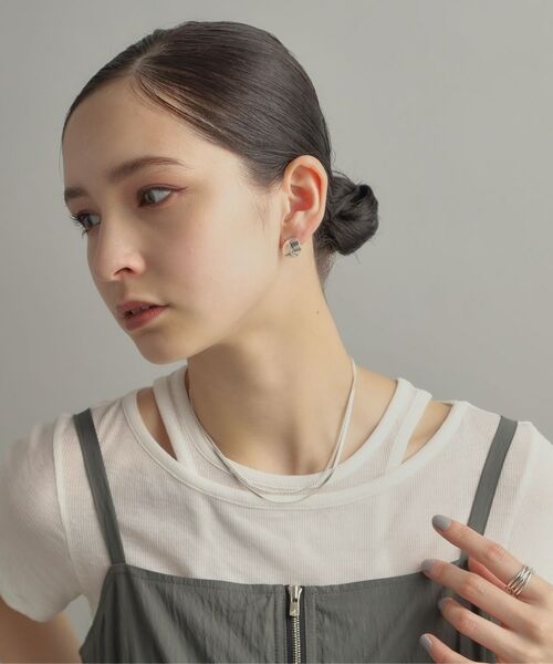 COCOSHNIK ONKITSCH / ココシュニックオンキッチュ ネックレス・ペンダント・チョーカー | シルバー デザインチェーン フラットスネークネックレスS | 詳細10