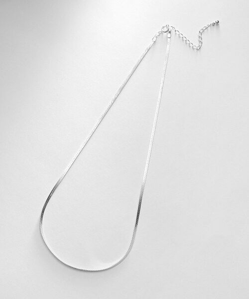 COCOSHNIK ONKITSCH / ココシュニックオンキッチュ ネックレス・ペンダント・チョーカー | シルバー デザインチェーン フラットスネークネックレスS | 詳細4