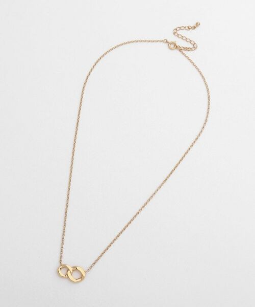 COCOSHNIK ONKITSCH / ココシュニックオンキッチュ ネックレス・ペンダント・チョーカー | シルバー カーブチェーンモチーフ ダブルネックレス GP | 詳細4