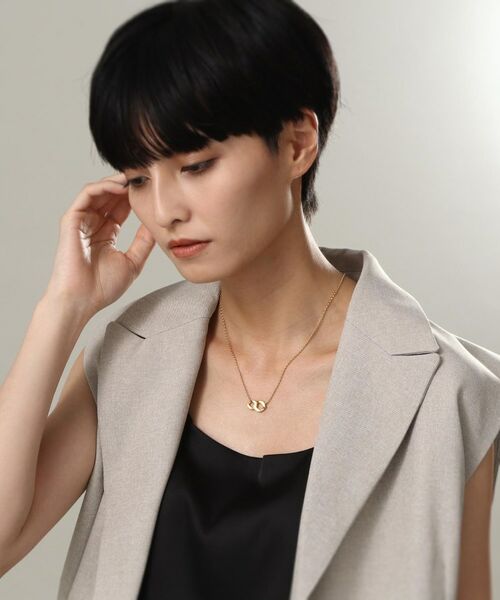 COCOSHNIK ONKITSCH / ココシュニックオンキッチュ ネックレス・ペンダント・チョーカー | シルバー カーブチェーンモチーフ ダブルネックレス GP | 詳細8