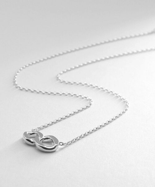 COCOSHNIK ONKITSCH / ココシュニックオンキッチュ ネックレス・ペンダント・チョーカー | シルバー カーブチェーンモチーフ ダブルネックレス | 詳細1